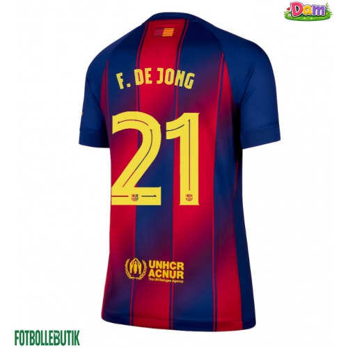Barcelona Frenkie de Jong #21 Hemmatröja Kvinnor 2025-26 Kortärmad